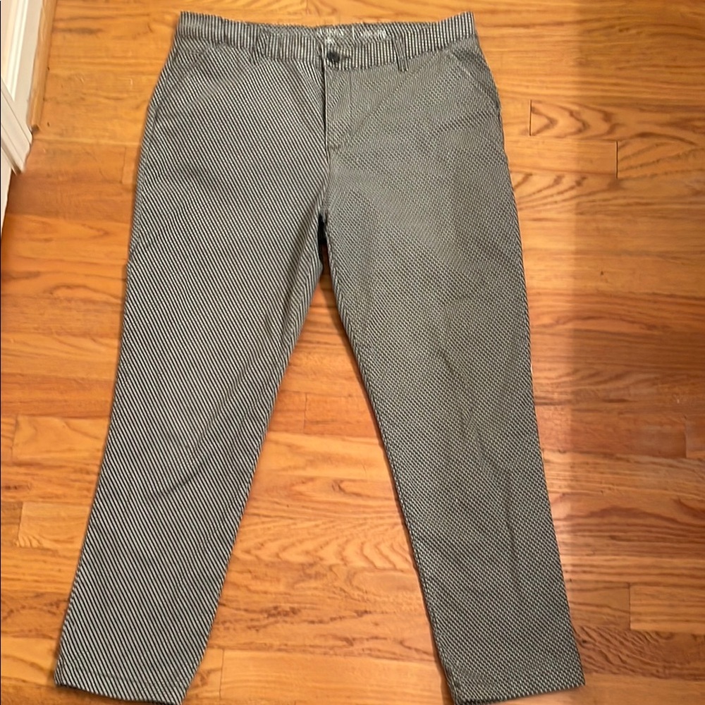 Lee Rider Gray Cropped Ankle Pants
